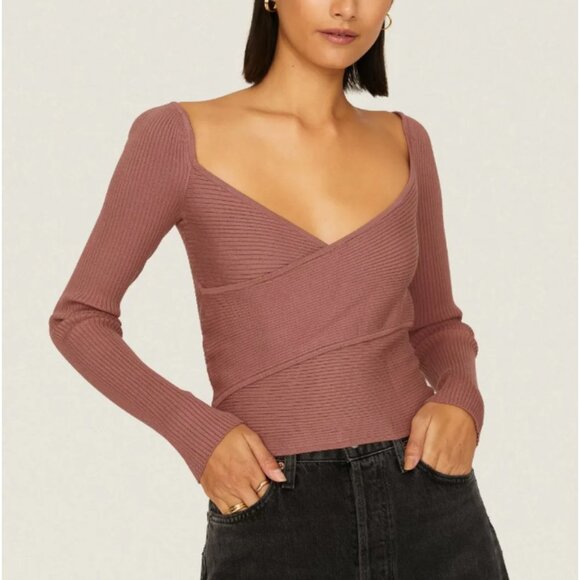 Joe's Jeans Colbie Cross Front Top size medium - Picture 2 of 7